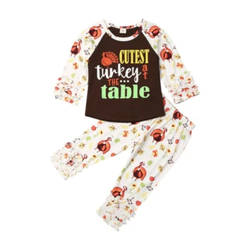 0-3T Toddler Bērniem, Pateicības Kostīms Mazulim Meitene Zēnu Drēbes ar garām Piedurknēm Topi, Bikses, Komplekti Drēbes 2GAB Rudens Ziemas Tērpiem