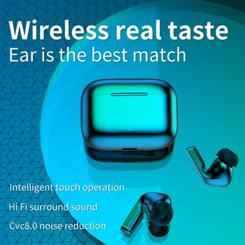 Bezvadu Stereo Bluetooth 5.0 Austiņas TWS Earbuds Sporta Austiņas ar Mic Mini Austiņu Sporta Austiņas ar Uzlādes Kaste