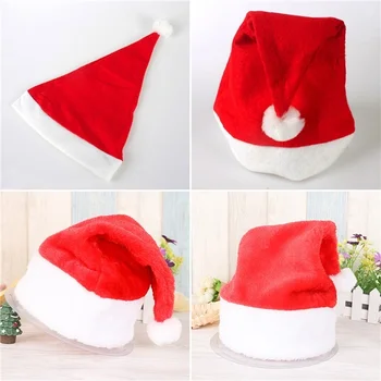 Ziemassvētku Cepures Pieaugušajiem, Bērniem, Sarkans Ziemassvētku Cepures Santa Claus Cosplay Mīksta Plīša Ziemassvētki Apdare Cepures uz Ziemassvētku un Jaunā Gada Puse