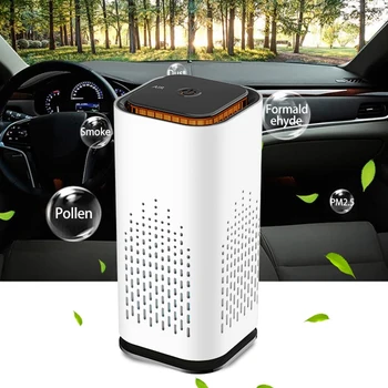 Auto Gaisa Attīrītājs Portatīvo Mājas USB Desktop Auto Attīrīšana 2-In-1 Negatīvo Jonu Gaisa Attīrītājs