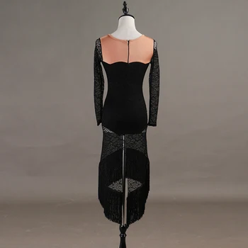 Seksīga Mežģīņu latīņamerikas Deju Kleita sievietēm, kas gatavotas pēc Pasūtījuma Tango/Rumba/Samba/Balles Klasiskā Sieviešu Modes Fantasia Drēbes Deju Apģērbu