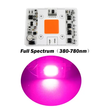 50W LED COB Spuldzes Mikroshēmu AC 110V, 220V Smart IC Vadītāja piemērots DIY LED Prožektors Prožektors Balts Silts Pilna Spektra 5 gadu garantija