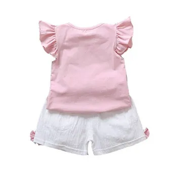 Toddler Kostīmi Bērniem 0-2 Gadiem Baby Girl Apģērbu Vasaras Kokvilnas Komplekts Jaundzimušajam, Meitenes Komplekts Zīdaiņu Apģērbs, T-krekls+Šorti Apģērbs