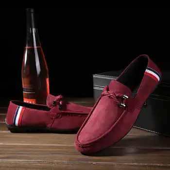 Vīriešu ikdienas apavi jaunu ādas rudens elpojošs caurumu kurpes luksusa zīmolu dzīvoklis kurpes vīriešu mīksta grunts braukšanas kurpes anti-kritums
