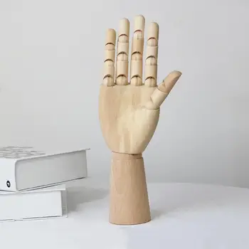Regulējams Koka Kopīgu Rokas Rokas Lelle, Modelis, Amatnieku, Rotaslietu Statuja Galda Virsmā Miniatūras Figūriņas Ziemeļvalstu Mājas Apdare