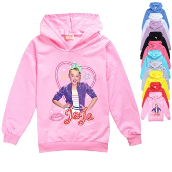 Jojo Siwa Bērnu sporta Krekls Meitenēm Pavasarī un Rudenī garām Piedurknēm Džemperis pelēkā vārna toddler boy fall apģērbu zēns ziemas drēbes