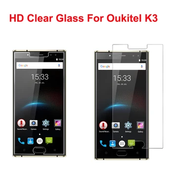 2GAB Ekrāna Aizsargs, lai Oukitel K3 Rūdīts Stikls Filmu 9H 2.5 D Scratch pierādījumu priekšējais LCD Filmas Oukitel K3 5.5 Būtiska Stikla ^