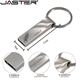 JASTER USB 2.0 flash drive U diska taustiņš atmiņas kartes memory stick 128GB Pendrive 64GB 16GB 8GB 4GB 32GB USB stick Mini tailor-made Custom logo