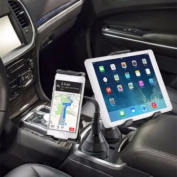 Universāls Planšetdators un Tālrunis Auto Turētājs priekš Ipad Samsung Tab Kausa Turētāja Stends, Auto Mount Šūpulis Iphone 8 X XS XR