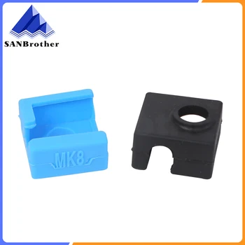 3D Printeri MK8 Silikona Zeķes Bloka Sildītājs Silikona Izolācijas segums Replicator Anet a6 a8 i3 MK7 / MK8 / MK9