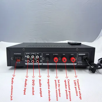 PD-40 Fiksēta Sprieguma Pastiprinātāju 40W fiksētu pretestība amp ar radio mūzikas skaļruņi