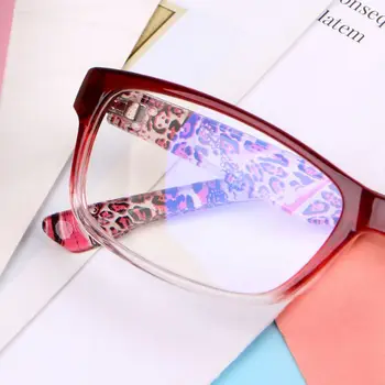 Sieviešu Modes Lasīšanas Brilles Pilna Kadra Ziedu Templis Brilles Ērti Skaidra Vīzija