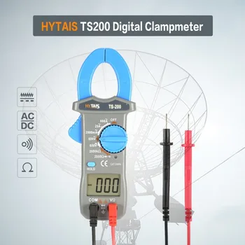 HYTAIS TS200 Digitālo Clamp Meter Multimetrs Sprieguma, Strāvas Pretestība Clampmeter AC/DC Testeri 600A 600V Voltmetrs Multimetrs