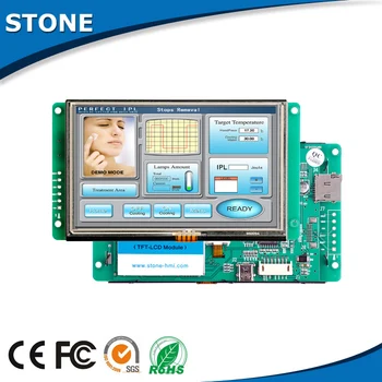 10.4 Collu TFT Touch LCD Kontrolieris ar Krāsu, izmantojot RS232 Ports HMI Risinājums