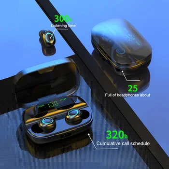 Jaunu TWS Bluetooth 5.0 bezvadu austiņas touch digitālais displejs trokšņa samazināšanas stereo austiņas sporta austiņas ar uzlādes compart