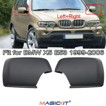 MagicKit Vadītāja Pusē + Pasažiera Pusē BMW E53 X5 00-06 Ārējie Durvju Spoguļi Vāks Korpuss