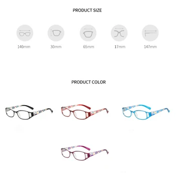 Zilead +1.0 līdz +3.5 Lasīšanas Brilles, Briļļu Anti Blue-ray Ultravieglajiem Glasss Ziedu vecuma tālredzība Briļļu Lēti Vīrieši Sievietes
