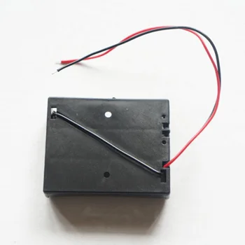 3 AA Baterijas 1,5 V Turētājs Box 1PC Uzglabāšanas Gadījumā Izturīgs DIY Testa Black, Viegls un Pārnēsājams praktiski