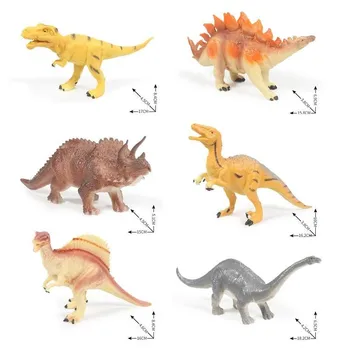 6pcs/komplekts Mini Dinozauru Skaitļi Modeļa Simulācijas Dinozauru Rotaļlietu Kolekcija Modeļa Simulācijas Mājas Cute Dzīvnieku Apdare Rotaļlietas D9X6
