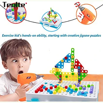 151/237pcs Elektrisko Urbi Skrūvēm Bloks Rotaļlietas Montāžas Darbarīki Komplekti DIY 3D Puzzle Rotaļlietas Bērniem Izglītības Bērniem, Dāvanu galda spēle