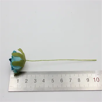 6pcs/daudz 2cm Zīda Slīpumu, Mini Rozes Mākslīgo Ziedu Pušķi, Kāzu Dekorēšana DIY Vainags Dāvanu Scrapbooking Amatniecība Ziedu