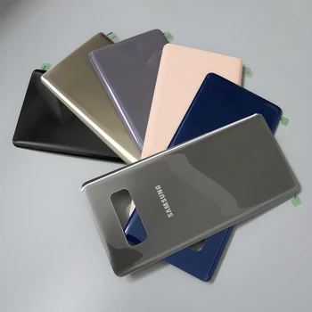 Oriģināls Samsung Galaxy Note 8 Segtu N950 N950F Atpakaļ Akumulatora korpusa 3D Stikla Korpusa, Vāciņa Samsung Note8 +Līmi, Uzlīmes