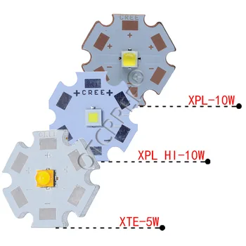 1gb CREE XPG2 XML2 XML T6 XM-L2 / XP-E R3 / XR-E Q5 / XP-G2 R5 / XT-E R5 LED Lukturīti Spuldzes Mikroshēmu Ar 20mm Pamatnes