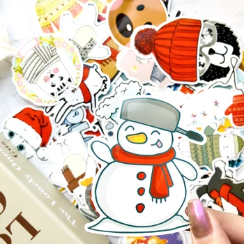 50gab Karikatūra VSCO Meiteņu Ziemas Šalli Sniega Uzlīmes Bērnu Rotaļu Svaiga Uzlīme Par Čemodānu Klēpjdatoru Velosipēdu Tālrunis Bagāžas