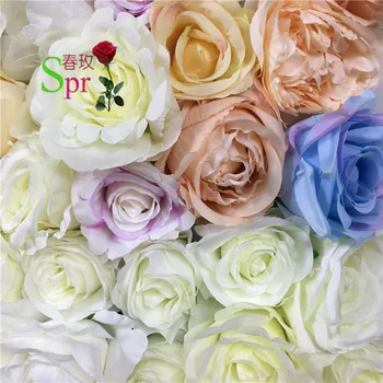 SPR ziedu kompozīcijas Mākslīgo rožu kāzu ziedu sienas, arkas fona galda centrālais rotājumi 10pcs/daudz