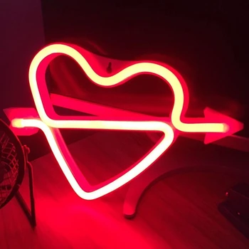 Mīlestība Neona Zīmes, Led Apgaismojums,USB/Baterijas Neona Gaismas Zīmes, Guļamistabai,Dzimšanas dienas, Kāzu svinības,Mājas Sienas Dekori