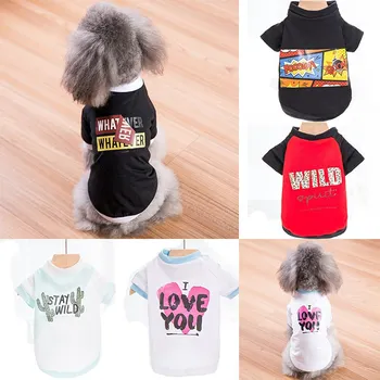 Pet Suns, Vestes Apģērbs Pavasara Vasaras Kucēnu, Kaķu Apģērbu Chihuahua Jorkšīras Krekli Suņi T-Krekls Mājdzīvnieki Produkti