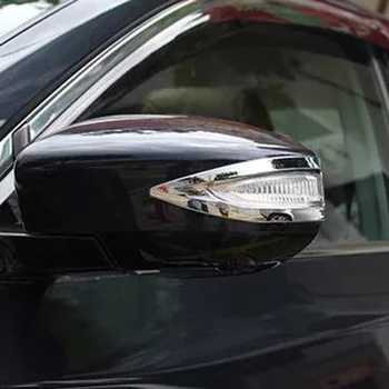 Priekš Nissan Tiida 2016 ABS Chrome Durvju Sānu Spoguļa Vāks Atpakaļskata spoguļi nosvēršanās pa Kreisi-braukšanas Auto Piederumi