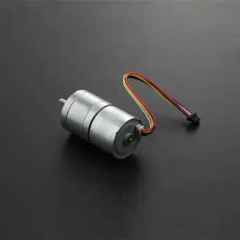 12V Brushless motors ar encoder (159RPM),PWM ātruma kontrole Robotikas Mobilitātes Platformu 45:1