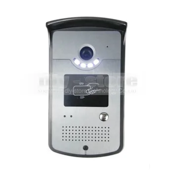 DIYSECUR 10 collu Vadu Video Durvju Tālrunis Durvju Home Security Intercom Sistēma RFID Kamera Nakts Redzamības LED Krāsa