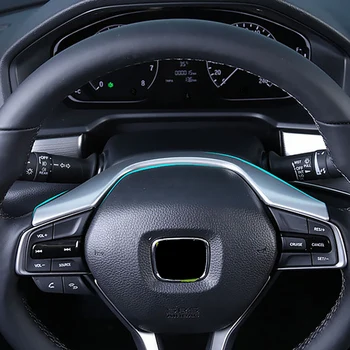 CARMANGO Honda Accord 10. 2018-2020 Auto Auto Stils Stūre Chrome Frame Apdares Uzlīmes Ietver Interjera Aksesuāri