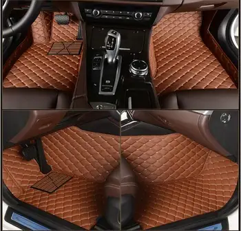 Augstas Kvalitātes Automobiļu Aksesuāru Dizains Custom Kāju Paklājiņi 3D Luksusa Ādas Automašīnas Grīdas Paklāji Der Mazda 5 M5 7 Sdvietas 2006. - 2018.g.