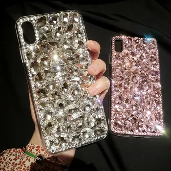 Luksusa Modes Mirdzums Diamond Case for Samsung Galaxy A31 A21S A01 A11 A51 A71 Bling Spīdēt Vāks Samsung M31 M30S M11 M21