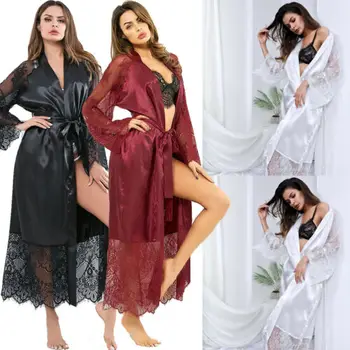Sieviešu Peldmētelis Modes Sexy Sleepwear Halāti Miega Kāzu Kleitas, Līgavas Kleitas Plus Lieluma Kārdinājumam Apakšveļa Nightdress