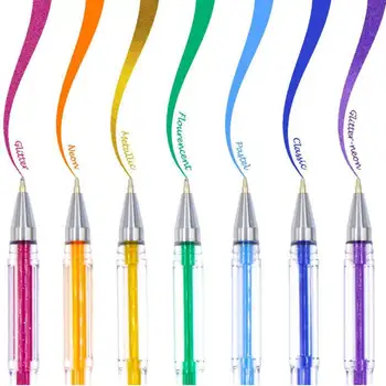 100 Krāsas Gēla Pildspalvu Komplekts Ieskicējot Zīmēšanas Krāsu Pildspalvas, Lai Skolas, biroja Kancelejas preces, Metāla Pastelis Neona Spīdums Pildspalvas Mākslas Atzīmes