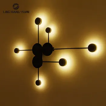 Minimālisma Moderno LED Sienas Lampas, Gultas apgaismojums Dzīvojamā Istaba Guļamistaba Ziemeļu Sienas Brā Eju Sienas lampas Hotel Deco Apgaismojums