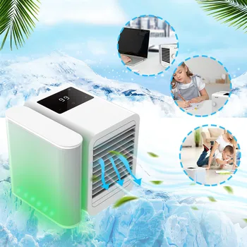 Microhoo Sadzīves Mazu Gaisa Dzesētāja Ventilatoru Desktop Mini Gaisa Dzesētāja Mazu Gaisa Condit Gaisa Kondicionieris, Mājsaimniecības Preces 2020 Jaunas