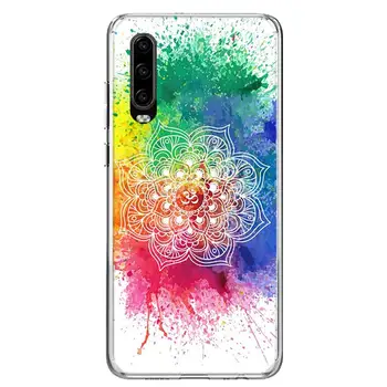 Retro Mandala Ziedu Vāciņa Telefonu Gadījumā Par Huawei P40 P30 P20 P10 Mate 10 20 30 Lite Pro P Smart Z Plus 2018 2019 Segtu Coque