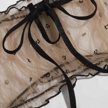 Sexy Sievietes Tērps Milzīgais Daisy Ziedu Drukas Off-Plecu Kultūraugu Top Priekšgala mezgls Tie-Vidukļa Siksna Zeķbikses Pidžamas Apakšveļa Apakšveļa