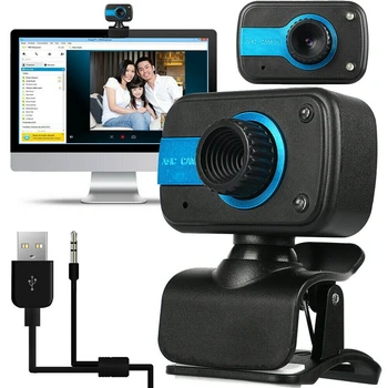 360 Grādu Pagriezt HD Webcam USB Datoru Webcam Par Personīgo Datoru, Portatīvo datoru Darbvirsmas Video Kamera Ar Mikrofonu Jaunu 2021