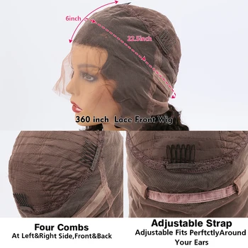 Wigirl 150 blīvums bob parūka Remy 360 mežģīnēm priekšā, cilvēka matu parūkas iepriekš noplūkti īsu taisnu Frontālās Parūkas melnās sievietes