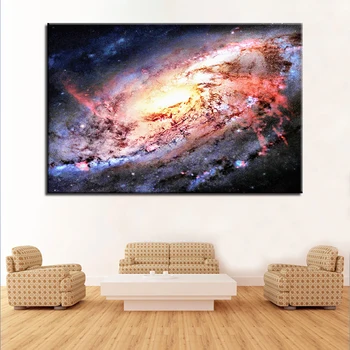 Rāmja Bildes Mājas Dekors Dzīvojamā Istaba Moduļu Plakātu 1 Panelis Visuma Galaxy Dekorācijas HD Iespiesti Mūsdienu Audekls Krāsošana Sienas Māksla