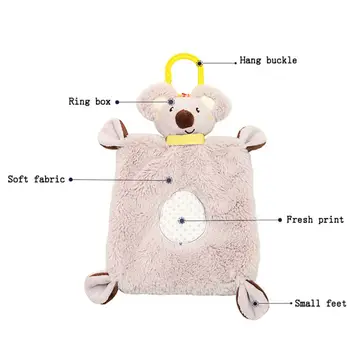 Jaunu Bērnu Grabēt Rotaļu Trusis Rotaļlietas Gulēšanas Komfortu Koala Lelle Miega Mūzikas Plīša Lelle Daudzfunkcionāls Nomierinātu Dvieļu Siekalas Dvieli