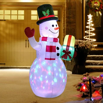 LED Nakts Lampa Ziemassvētku Izgaismotas Piepūšamās Sniegavīrs Gaisa Sūknis Gaismas Laternu Gaismas Iekštelpu Āra Pagalmā Dārza Dekorēšanai
