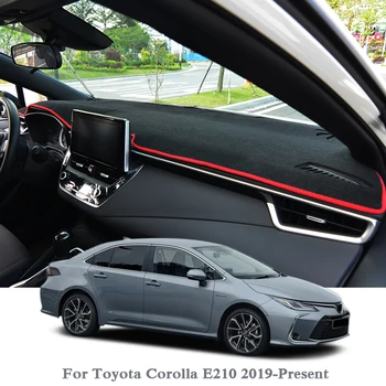 Auto Stils Paneļa Aizsardzības Mat Ēnā Spilvenu Photophobism Pad Interjera Paklājs Toyota Corolla E210 2019-Klāt RHD&PN