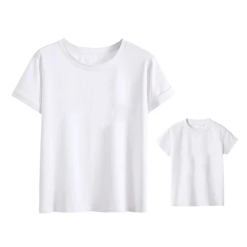 Bērniem Drēbes 2020. Gada Vasarā Ģimene Izskatās Apģērbs, T-krekli Zaudēt Vogue T Krekls Māmiņa un Man Drēbes Grafiskais Sieviešu Zilonis T-Krekls